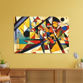 ABSTR_24-049,抽象芸術ギャラリーアート キャンバスプリント (インサイチュ (リビング))