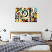 ABSTR_24-056, Abstract Gallery Art キャンバスプリント (インサイチュ (寝室))
