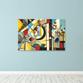 ABSTR_24-056, Abstract Gallery Art キャンバスプリント (インサイチュ (ウッドフロア))