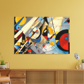ABSTR_24-057,抽象芸術ギャラリーアート キャンバスプリント (インサイチュ (リビング))