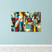 ABSTR_24-058,抽象芸術ギャラリーアート キャンバスプリント (インサイチュ (ウッドフロア))