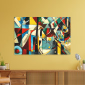 ABSTR_24-058,抽象芸術ギャラリーアート キャンバスプリント (インサイチュ (リビング))