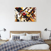 ABSTR_24-060、抽象芸術・ギャラリー・アート キャンバスプリント (インサイチュ (寝室))