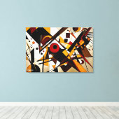 ABSTR_24-060、抽象芸術・ギャラリー・アート キャンバスプリント (インサイチュ (ウッドフロア))