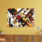 ABSTR_24-060、抽象芸術・ギャラリー・アート キャンバスプリント (インサイチュ (リビング))