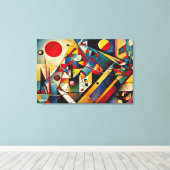 ABSTR_24-064,抽象芸術ギャラリーアート キャンバスプリント (インサイチュ (ウッドフロア))