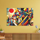 ABSTR_24-064,抽象芸術ギャラリーアート キャンバスプリント (インサイチュ (リビング))