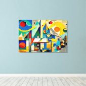 ABSTR_24-084,抽象芸術ギャラリーアート キャンバスプリント (インサイチュ (ウッドフロア))