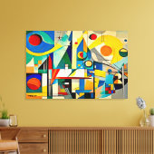 ABSTR_24-084,抽象芸術ギャラリーアート キャンバスプリント (インサイチュ (リビング))