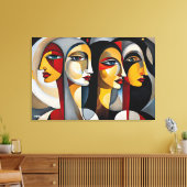 ABSTR_24-087,抽象芸術ギャラリーアート キャンバスプリント (インサイチュ (リビング))