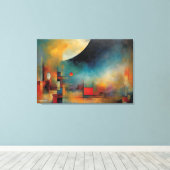 ABSTR_24-093,抽象芸術ギャラリーアート キャンバスプリント (インサイチュ (ウッドフロア))