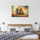 ABSTR_24-097,抽象芸術ギャラリーアート キャンバスプリント (インサイチュ (寝室))