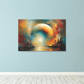 ABSTR_24_100、抽象芸術・ギャラリー・アート キャンバスプリント (インサイチュ (ウッドフロア))