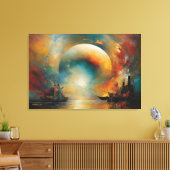 ABSTR_24_100、抽象芸術・ギャラリー・アート キャンバスプリント (インサイチュ (リビング))