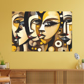 ABSTR_25-005抽象芸術ギャラリーアート キャンバスプリント (インサイチュ (リビング))