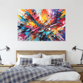 ABSTR_25-039抽象芸術アートキャンバス印刷 キャンバスプリント (インサイチュ (寝室))