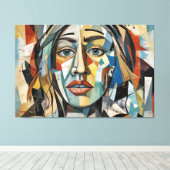 ABSTR_25-074抽象芸術アートキャンバス印刷 キャンバスプリント (インサイチュ (ウッドフロア))