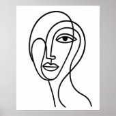 Abstracción en Blanco y Negro – Líneas Contemporán ポスター (正面)