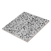 Abstrack白黒ドットポルカパターン タイル (側面)