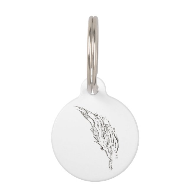 abstract ペット　ネームタグ (正面)