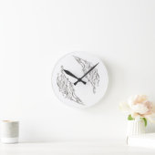 abstract ラウンド壁時計 (ホーム)