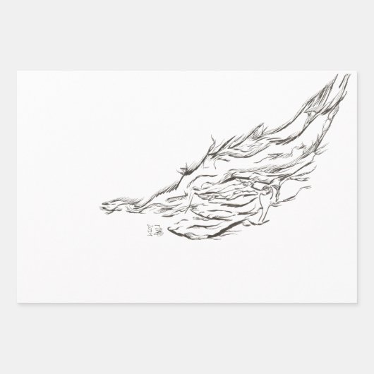 abstract ラッピングペーパーシート (正面2)