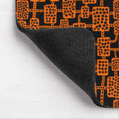 Abstract 041113 - Orange on Black マウスパッド (コーナー)