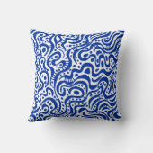 Abstract 041211 - 白背景の海軍スタイル クッション (裏面)