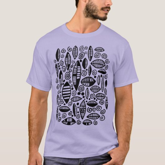 Abstract 100813 - ブラック tシャツ (正面)