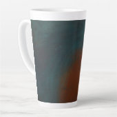Abstract 1: reds and blues カフェラテマグ (左アングル)