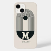 Abstract 20s aesthetic boho minimal Monogram Case-Mate iPhoneケース (裏面)
