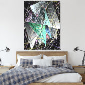 Abstract 3d Geometric Art Pattern  キャンバスプリント (インサイチュ (寝室))