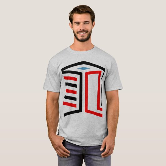 Abstract 3d Geometric Cube Design  Tシャツ (正面フル)
