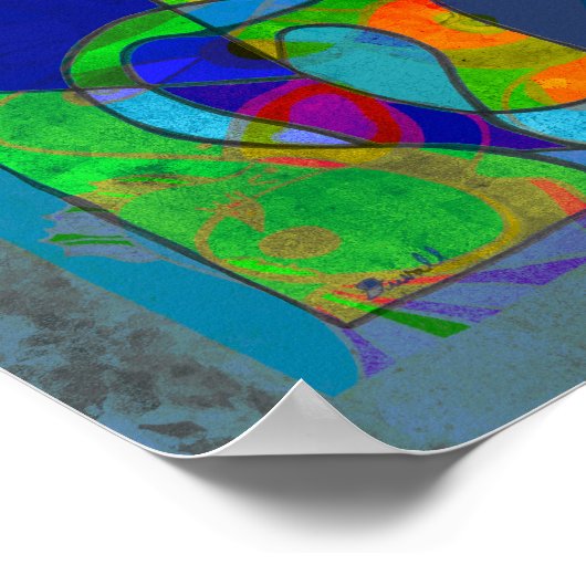 "Abstract 6" 8 x 10 Poster or Download ポスター (角)