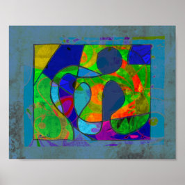 "Abstract 6" 8 x 10 Poster or Download ポスター