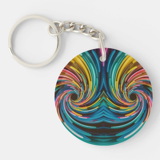 Abstract acrylic keychain キーホルダー (正面)