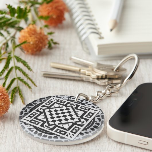 Abstract acrylic keychain キーホルダー (正面右)