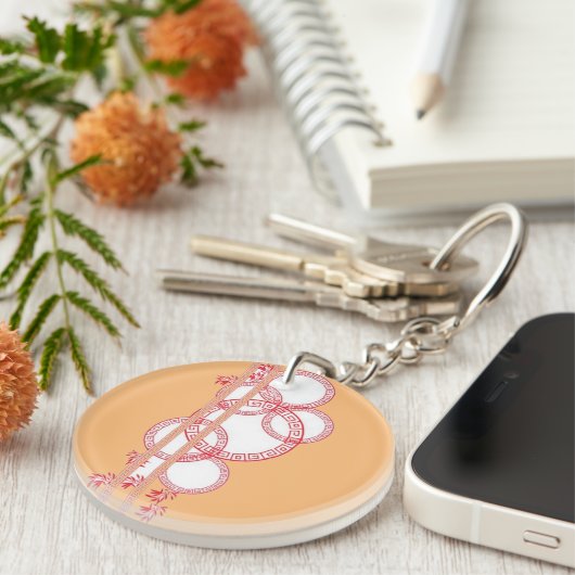 Abstract acrylic keychain キーホルダー (正面右)