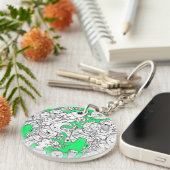 Abstract acrylic keychain キーホルダー (正面右)