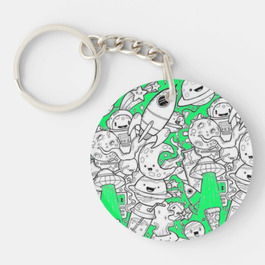 Abstract acrylic keychain キーホルダー (正面)