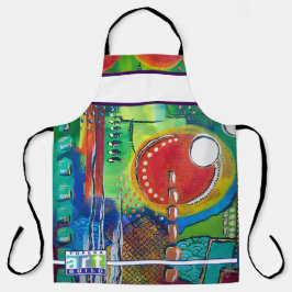 Abstract Acrylic Painting TAG Apron エプロン