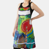 Abstract Acrylic Painting TAG Apron エプロン (インサイチュ)