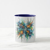 Abstract Act Color Burst Ceramic Mug マグカップ (中央)