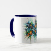 Abstract Act Color Burst Ceramic Mug マグカップ (正面左)