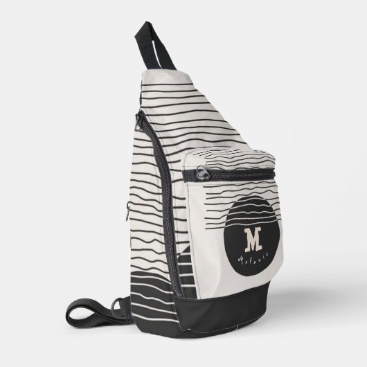 Abstract aesthetic minimal Monogram Modern  スリングバッグ (左コーナー)