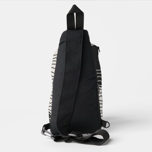 Abstract aesthetic minimal Monogram Modern  スリングバッグ (裏面)