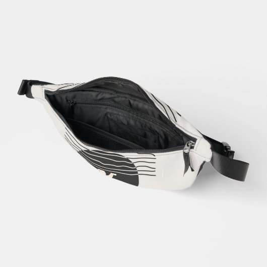 Abstract aesthetic minimal Monogram Modern ファニーパック (見開き)