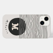 Abstract aesthetic minimal Monogram Modern Case-Mate iPhoneケース (裏面 (横))