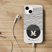 Abstract aesthetic minimal Monogram Modern Case-Mate iPhoneケース