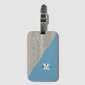 Abstract  aesthetic minimal trendy Monogram  ラゲッジタグ (正面縦)